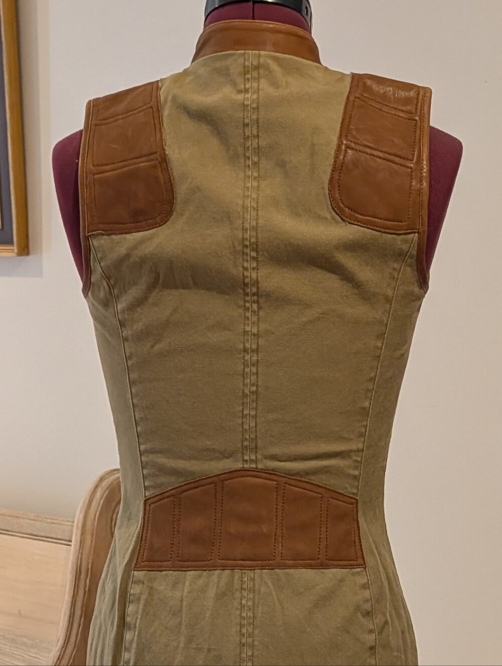 Ralph Lauren Canvas and Leather Dress! - Picture 5 of 9